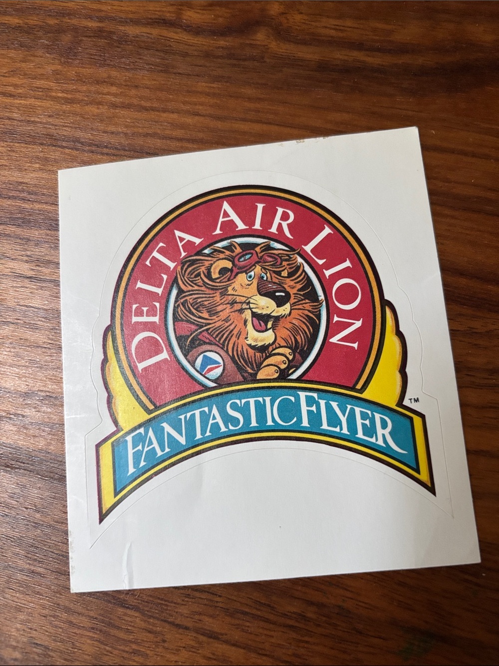 Delta Air Lion Fantastic Flyer Original Sticker 1980s